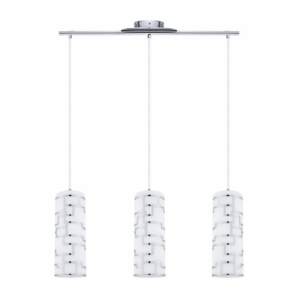 Wade Logan® Holmquist 3 Light Chrome Kitchen Island Pendant & Reviews